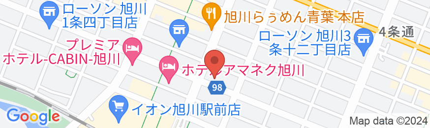 東横INN旭川駅前一条通の地図