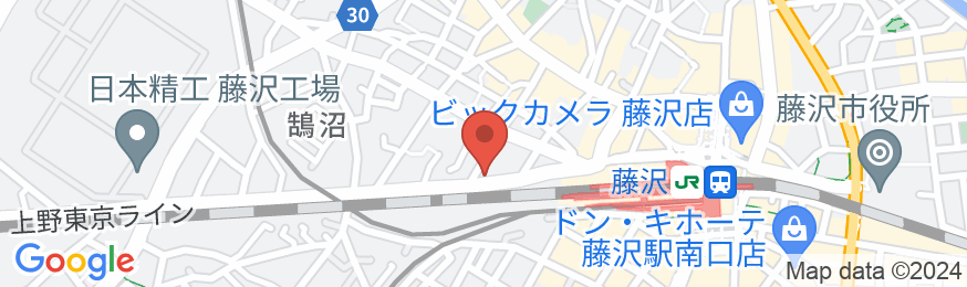 東横INN湘南鎌倉藤沢駅北口の地図