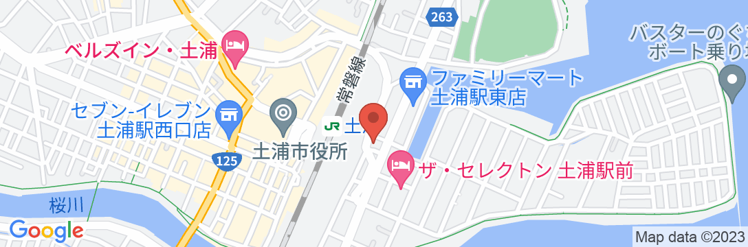 東横INN土浦駅東口の地図