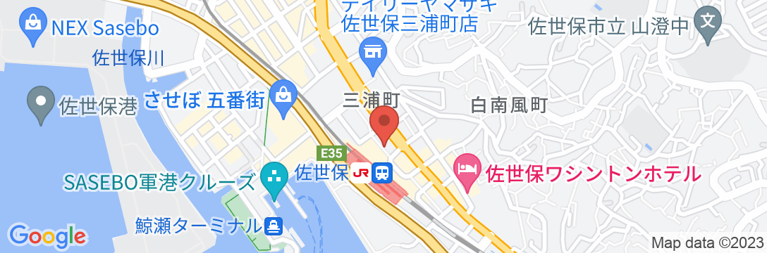 東横INN佐世保駅前の地図