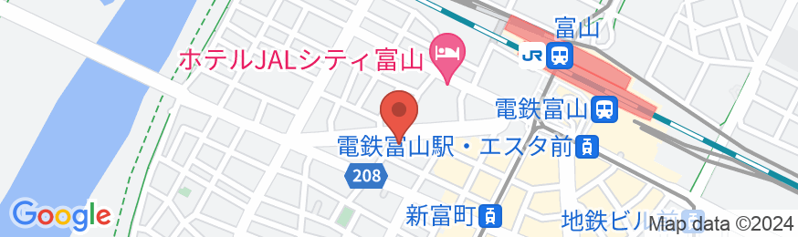東横INN富山駅新幹線口1の地図