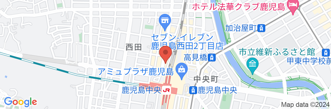 東横INN鹿児島中央駅西口の地図