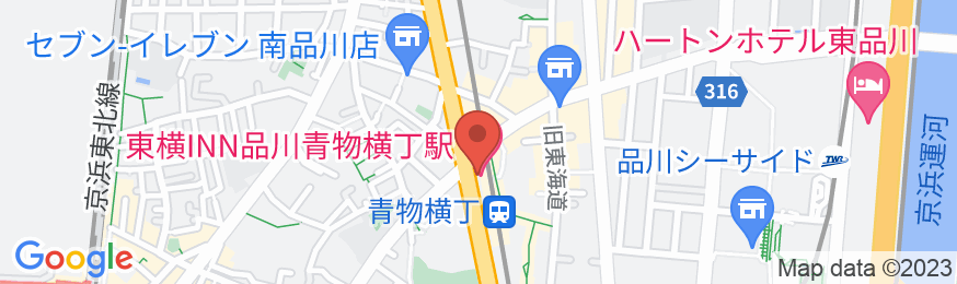 東横INN品川青物横丁駅の地図