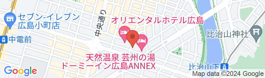 東横INN広島平和大通の地図