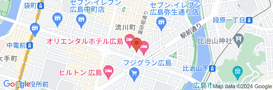 東横INN広島平和大通の地図