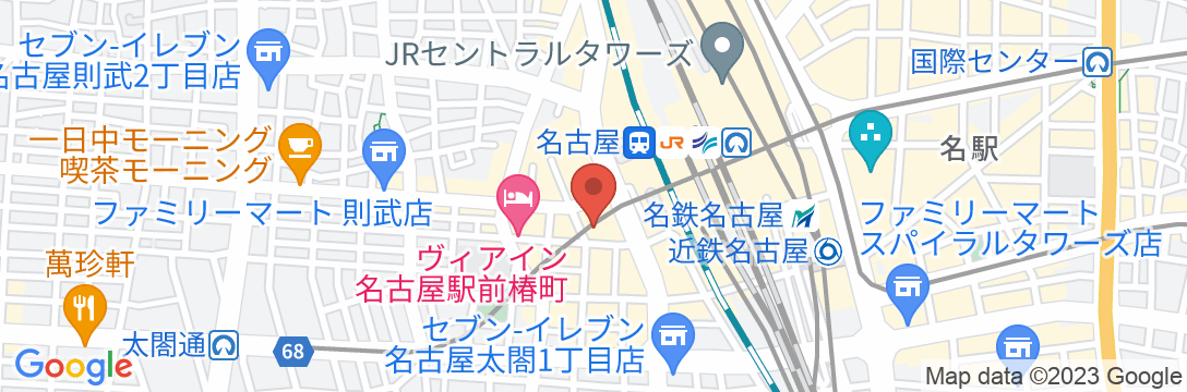 東横INN名古屋駅新幹線口の地図