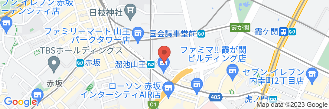 東横INN溜池山王駅官邸南の地図