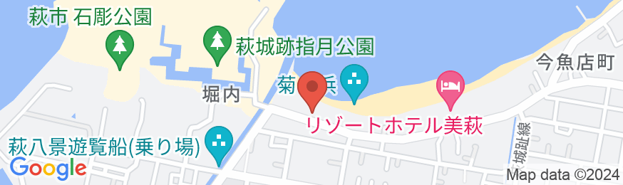 萩温泉郷 萩焼の宿 千春楽の地図