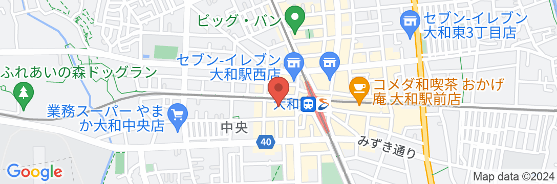 東横INN大和駅前の地図