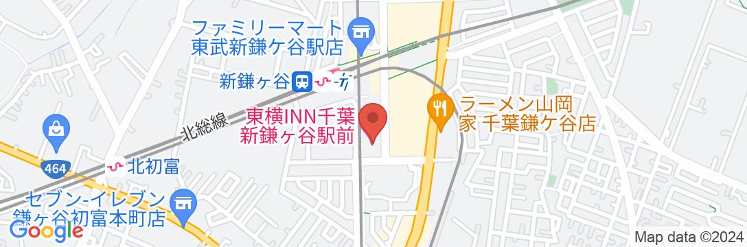 東横INN千葉新鎌ヶ谷駅前の地図