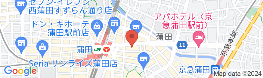 東横INN蒲田東口の地図