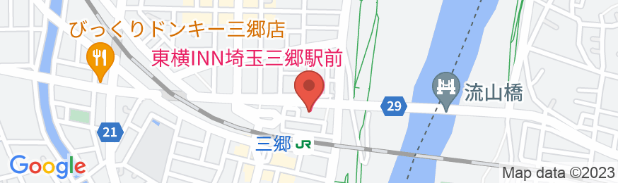 東横INN埼玉三郷駅前の地図