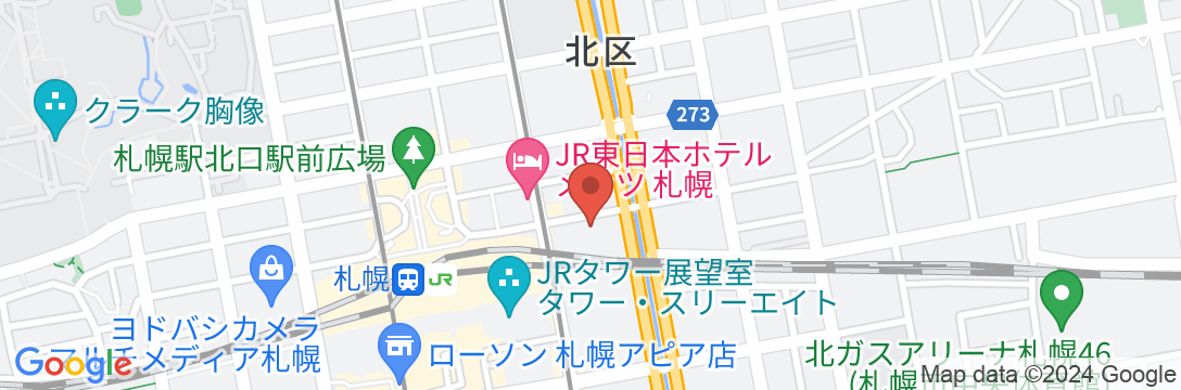 東横INN札幌駅北口の地図