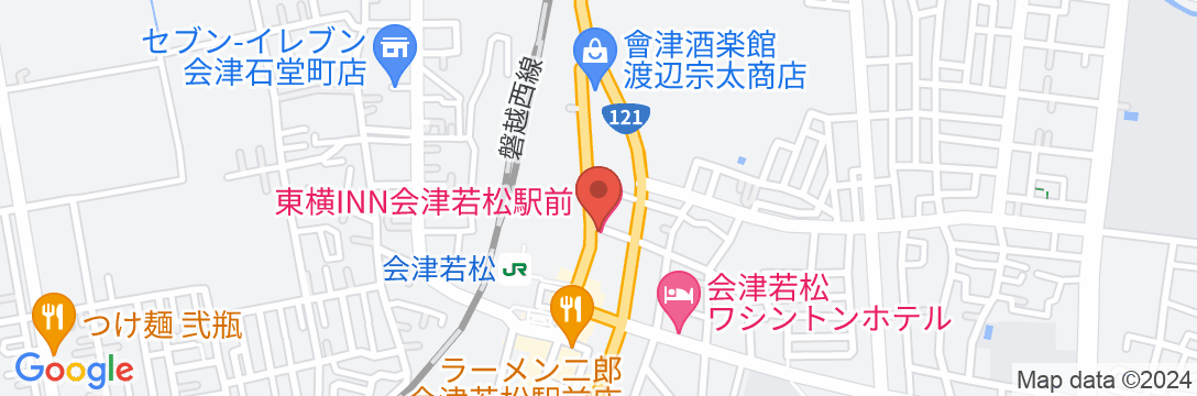 東横INN会津若松駅前の地図