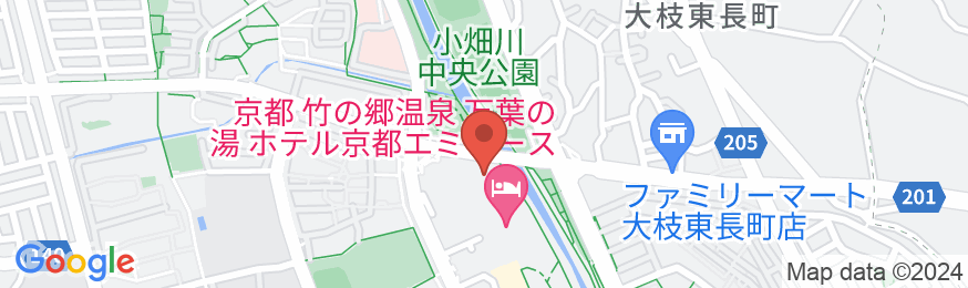 京都竹の郷温泉 万葉の湯 ホテル京都エミナースの地図