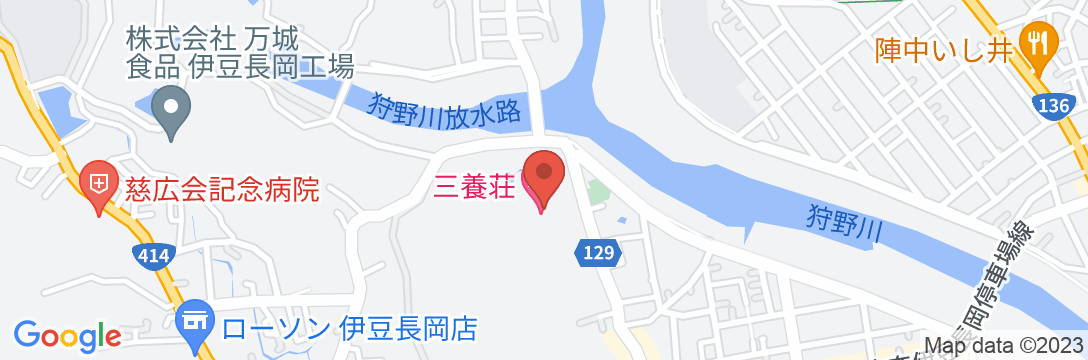 伊豆長岡温泉 三養荘(プリンスホテルズ&リゾーツ)の地図