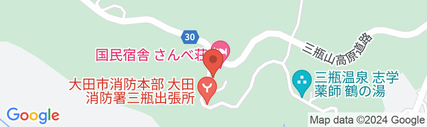 三瓶温泉 国民宿舎さんべ荘の地図
