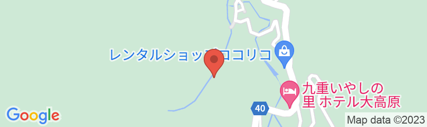 筋湯温泉 山の宿 太船の地図