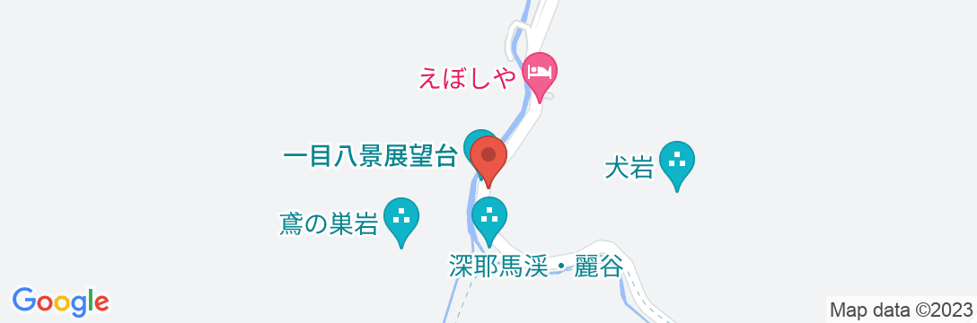 耶馬溪温泉 鹿鳴館の地図