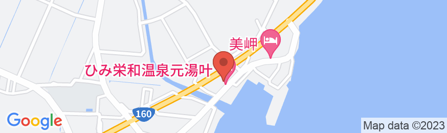 ひみ栄和温泉元湯 民宿 叶の地図
