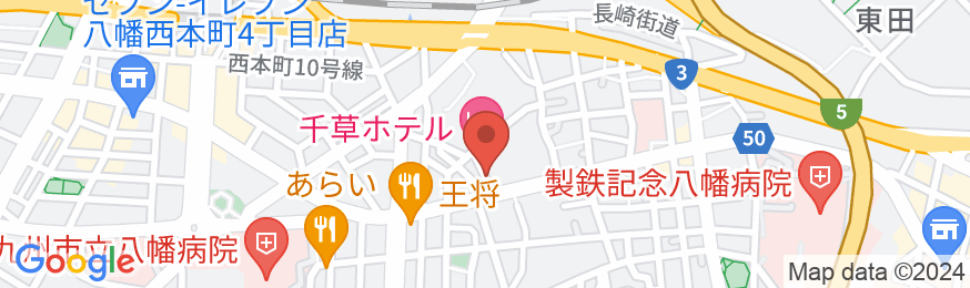 千草ホテルの地図