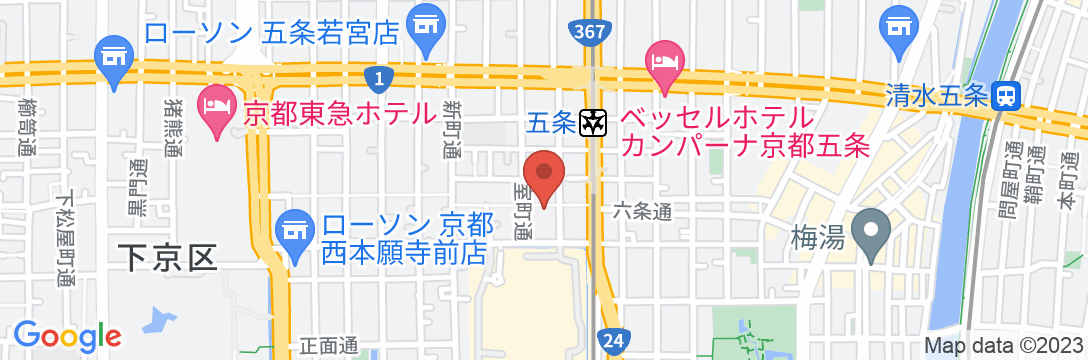 新潟屋旅館の地図