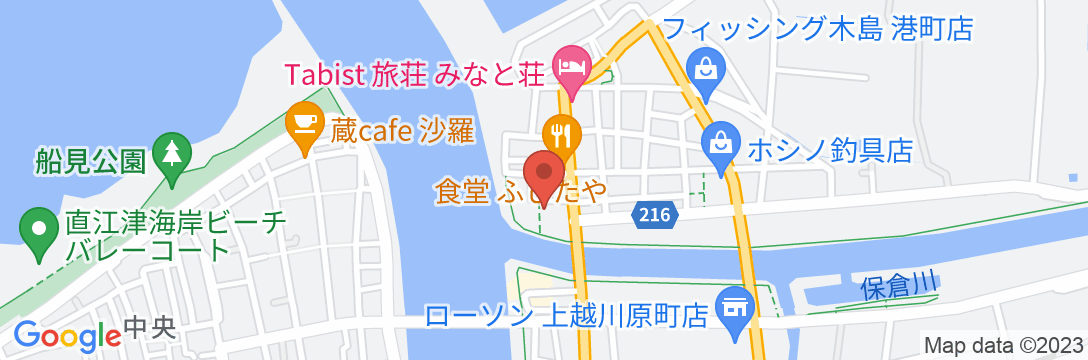 働く人の宿 あいかわ 直江津港店の地図
