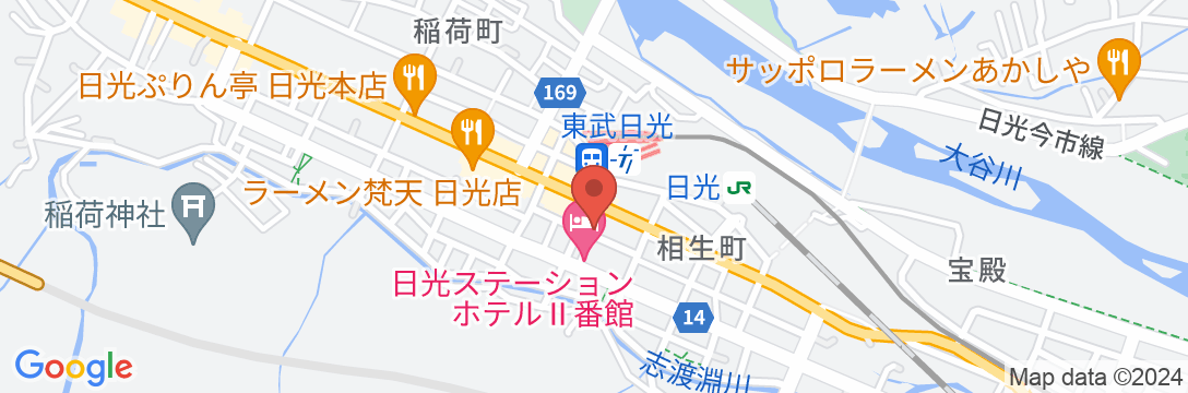 日光パークロッジ 東武駅前の地図
