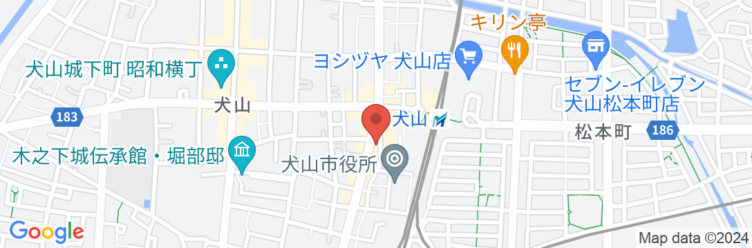 犬山セントラルホテルの地図