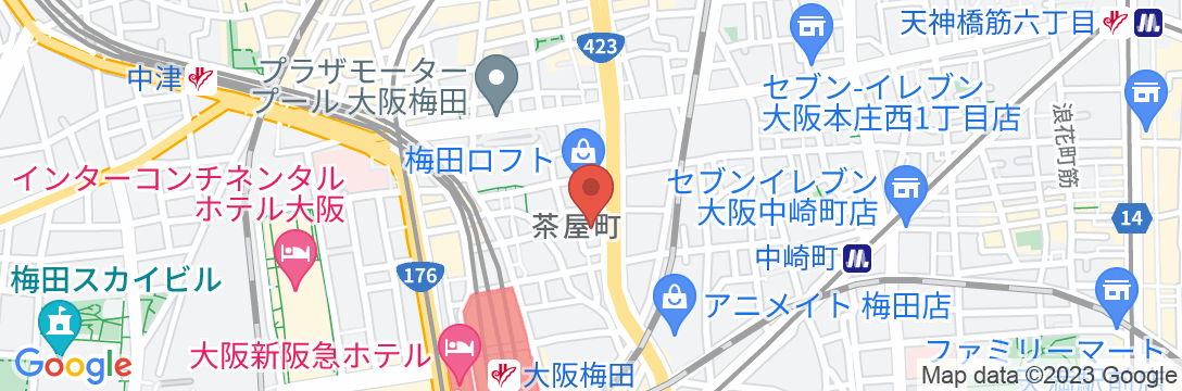 アルモニーアンブラッセ大阪の地図