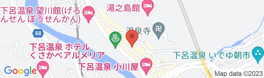 下呂温泉 紅葉館別館 わん泊亭の地図