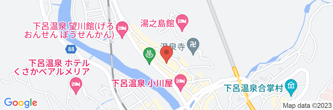 下呂温泉 紅葉館別館 わん泊亭の地図