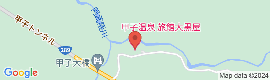 元湯甲子温泉旅館大黒屋の地図