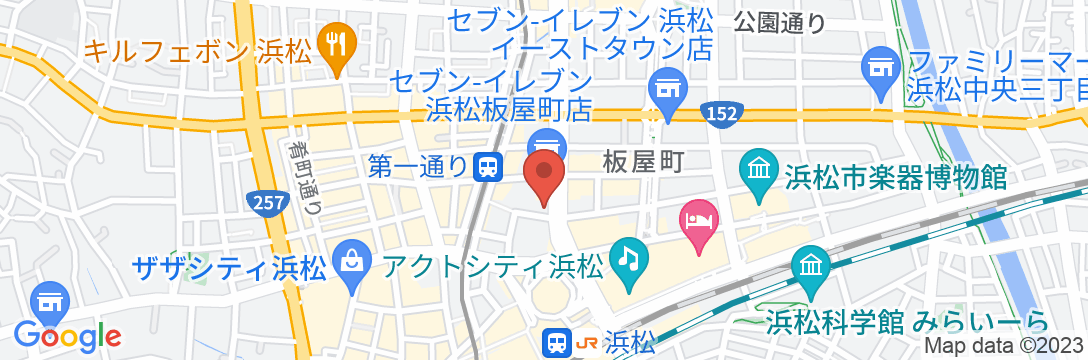 ホテルアセントプラザ浜松の地図