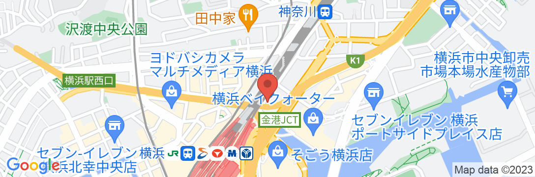 京急EXイン横浜駅東口(きた東口)の地図
