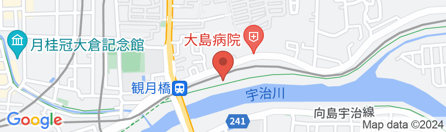 桃山温泉 月見館の地図