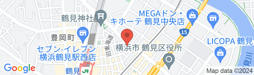 ホテルリブマックスBUDGET横浜鶴見の地図