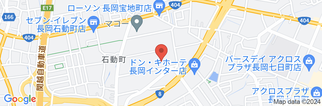 ホテル ビジネスイン長岡の地図