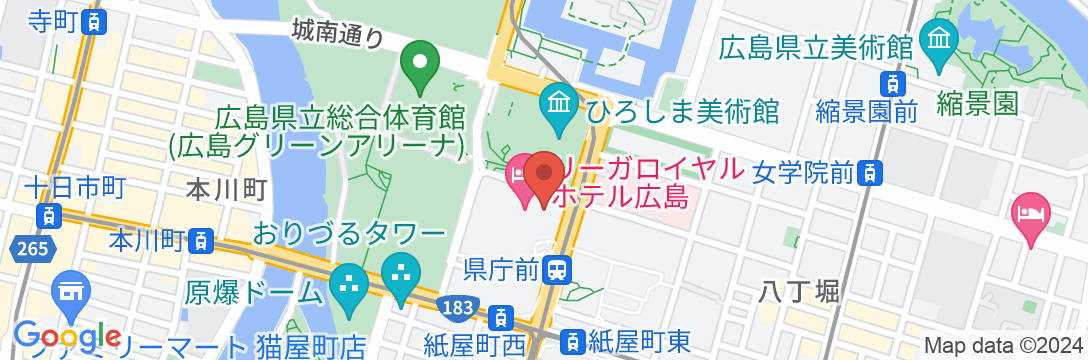リーガロイヤルホテル広島の地図