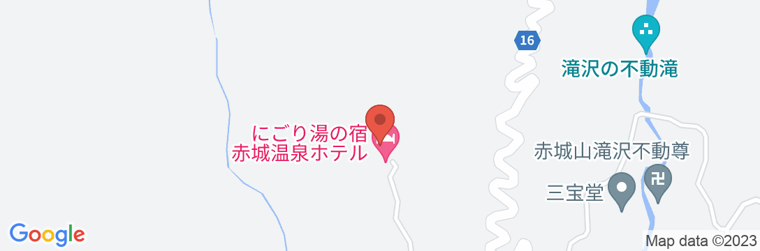 赤城温泉 花の宿 湯之沢館の地図