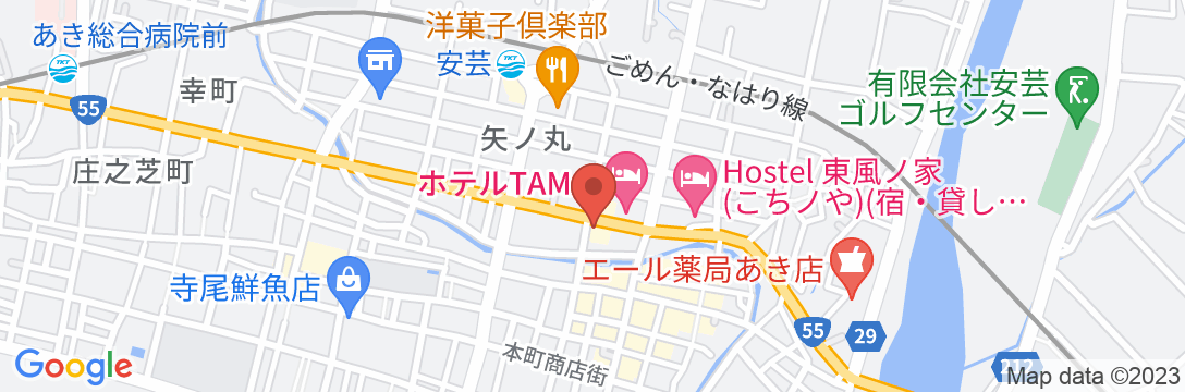 ビジネスホテル 弁長の地図