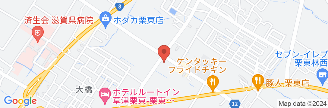 ビジネスホテル栗東の地図