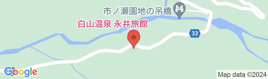 白山温泉 永井旅館の地図