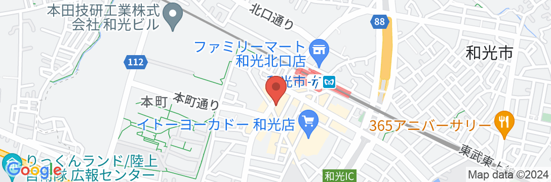 スーパーホテルさいたま・和光市駅前の地図