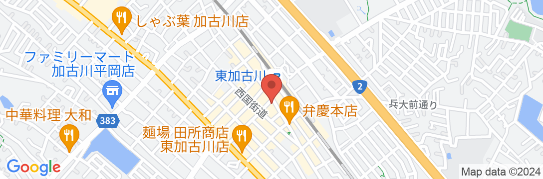 ビジネスホテル東加古川の地図