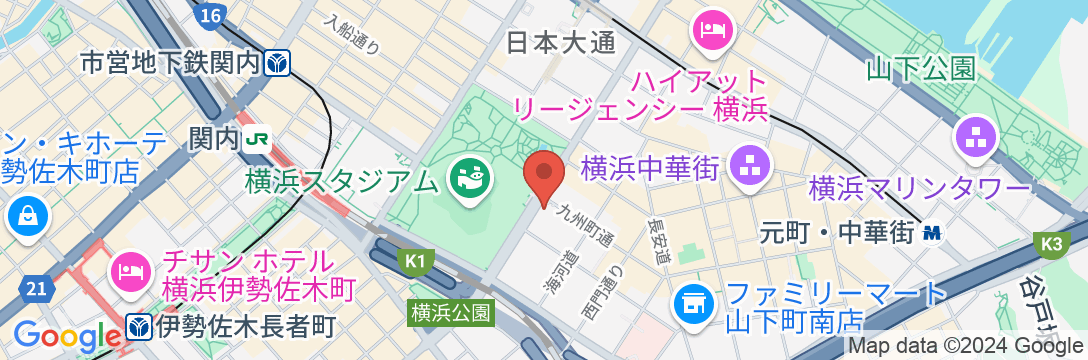 東横INN横浜スタジアム前1の地図