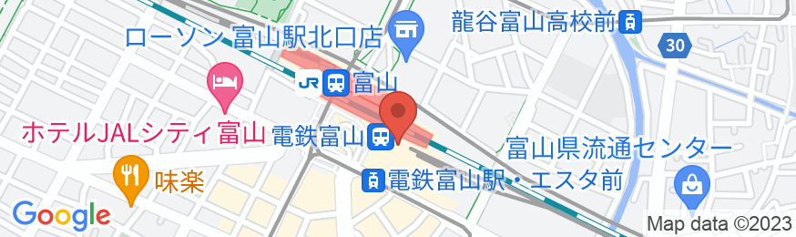 富山地鉄ホテルの地図