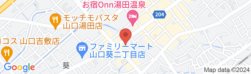 やまぐち・湯田温泉 古稀庵の地図