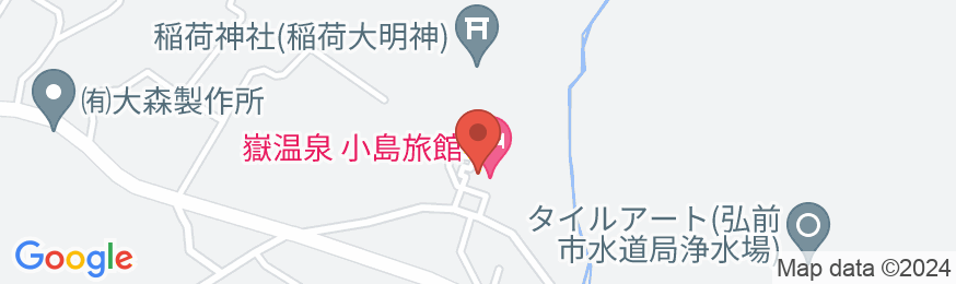 嶽温泉 山のホテルの地図
