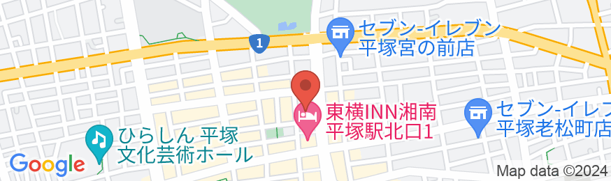 ホテルリブマックスBUDGET平塚駅前の地図